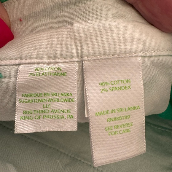 Lilly Pulitzer green buttercup shorts - Picture 6 of 7